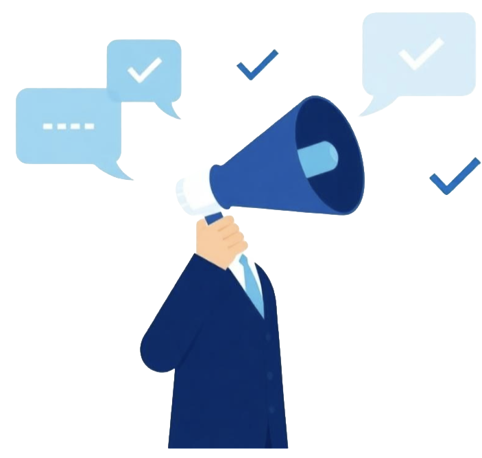 Illustration of targeted messaging reaching the right audience